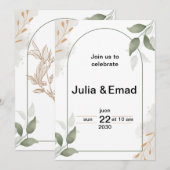 Invitation  (Devant / Derrière)