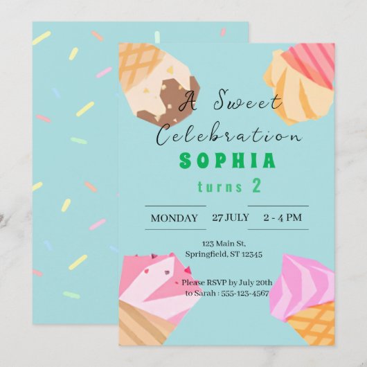 Invitation (Devant / Derrière)