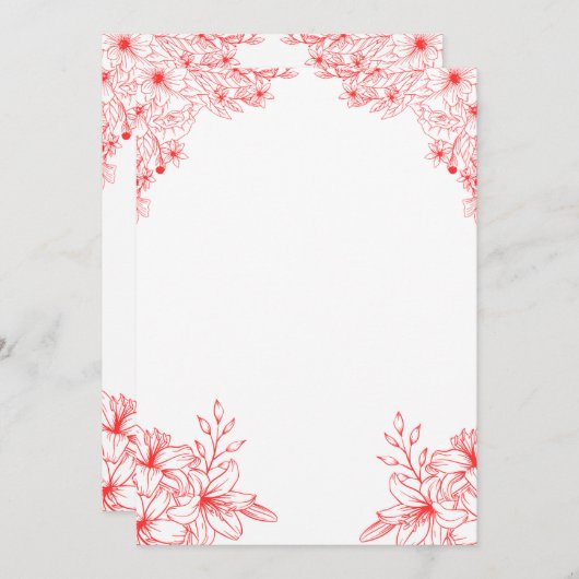 Invitation (Devant / Derrière)