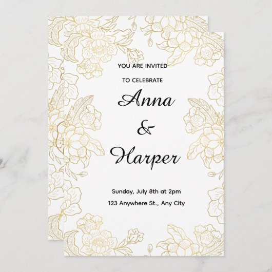 invitation (Devant / Derrière)