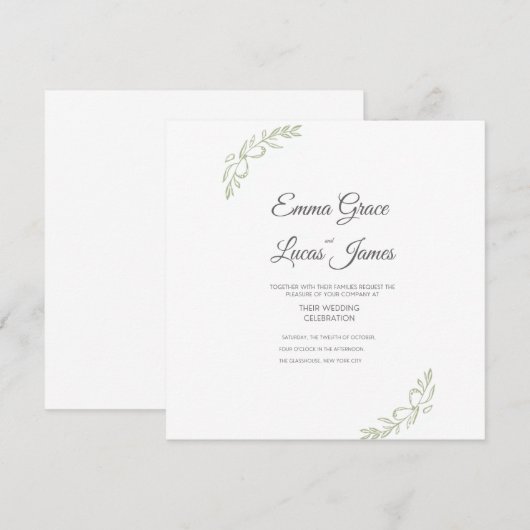 Invitation (Devant / Derrière)