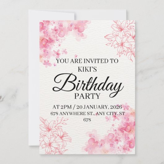 Invitation (Devant)