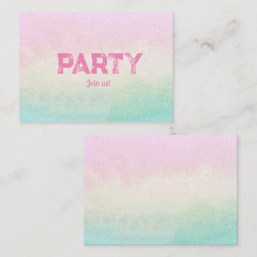 Invitation (Devant / Derrière)