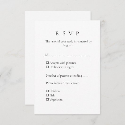 Invitation (Devant / Derrière)