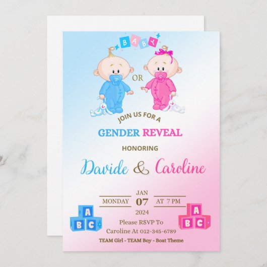 Invitation (Devant / Derrière)