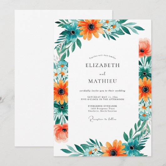 Invitation (Devant / Derrière)