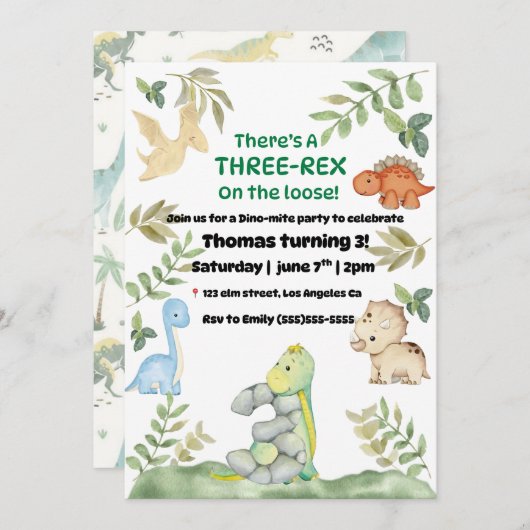 Invitation (Devant / Derrière)