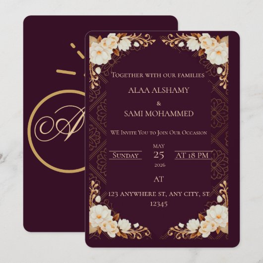 Invitation (Devant / Derrière)