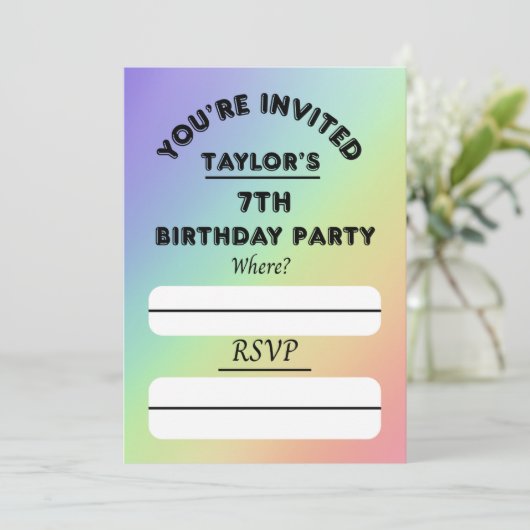 invitation (Debout devant)