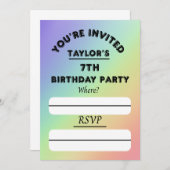 invitation (Devant / Derrière)