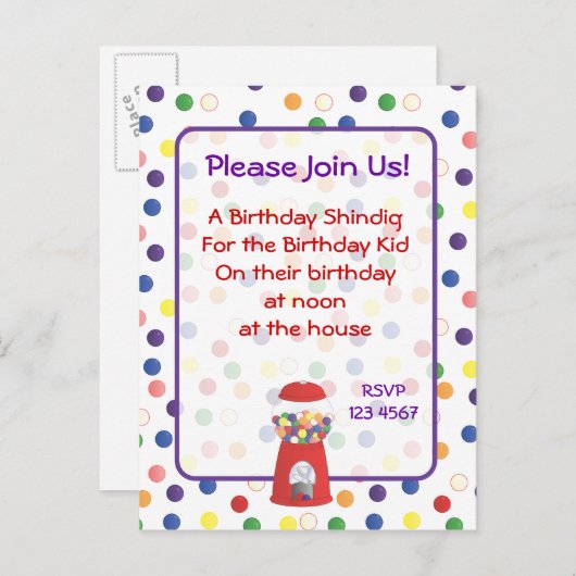 Invitation (Devant / Derrière)