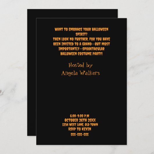 Invitation (Devant / Derrière)