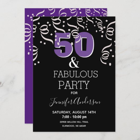 Invitation (Devant / Derrière)