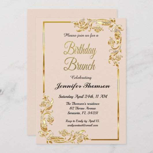 Invitation (Devant / Derrière)