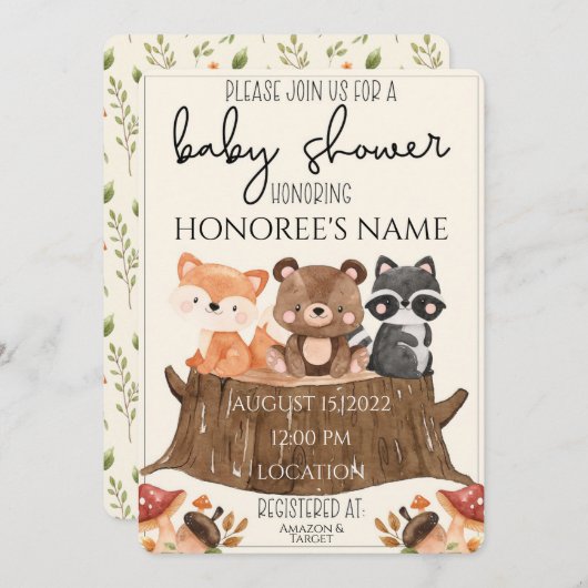 Invitation (Devant / Derrière)