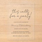 Invitation (Recto)