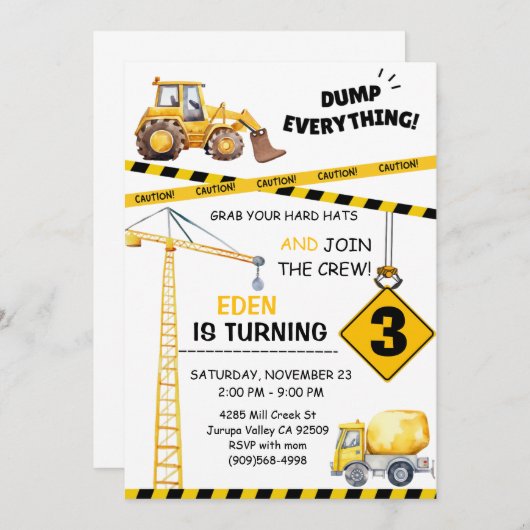 Invitation (Devant / Derrière)