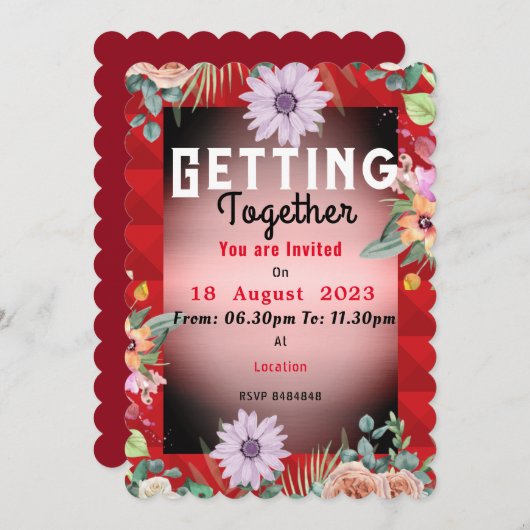 Invitation (Devant / Derrière)