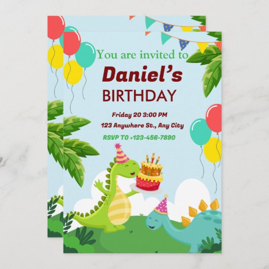 Invitation  (Devant / Derrière)