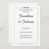 invitation (Devant / Derrière)