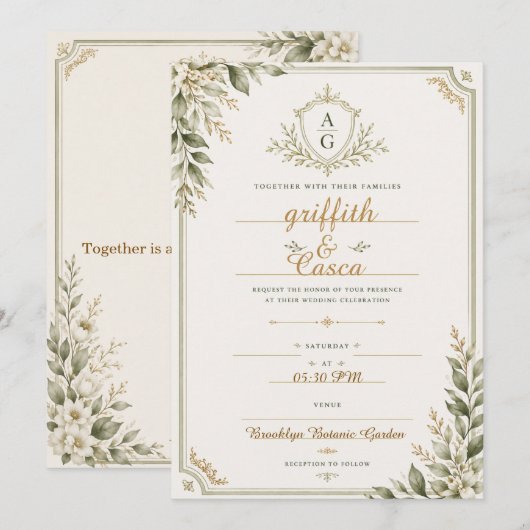 Invitation (Devant / Derrière)