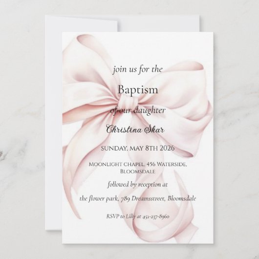 Invitation (Devant)