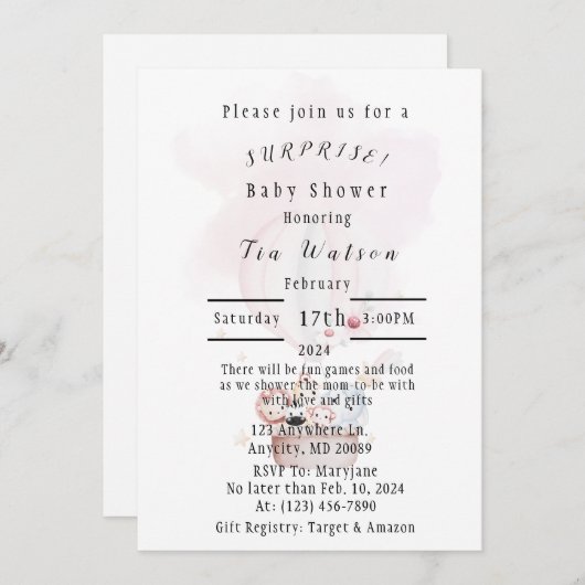 Invitation (Devant / Derrière)