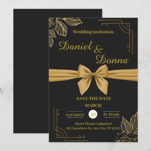 Invitation (Devant / Derrière)