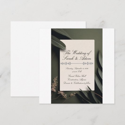 Invitation (Devant / Derrière)