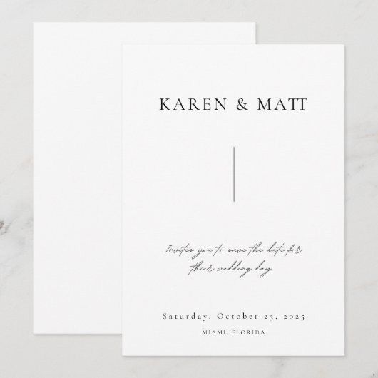 Invitation (Devant / Derrière)