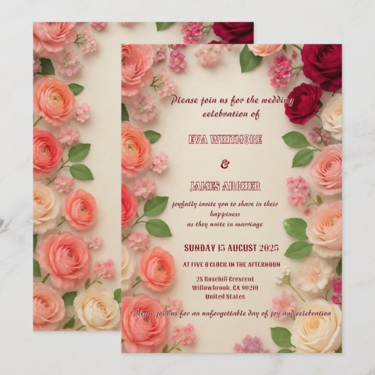 Invitation (Devant / Derrière)