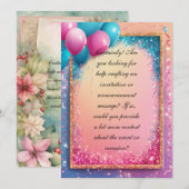 Invitation (Devant / Derrière)