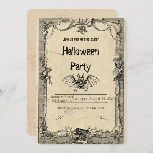 Invitation (Devant / Derrière)