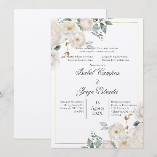 Invitation (Devant / Derrière)