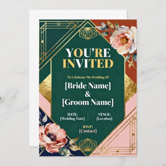 Invitation (Devant / Derrière)