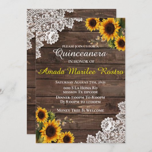 Invitation (Devant / Derrière)