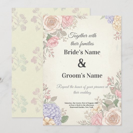 Invitation (Devant / Derrière)