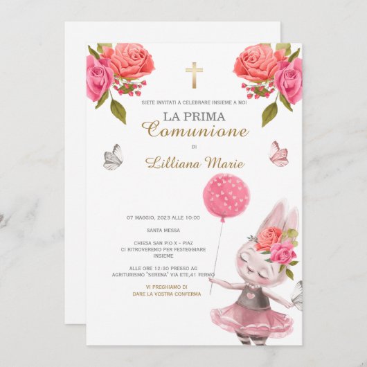 Invitation (Devant / Derrière)