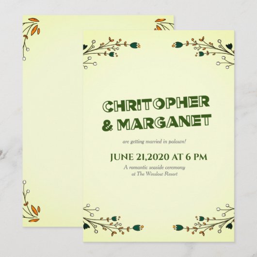 Invitation (Devant / Derrière)