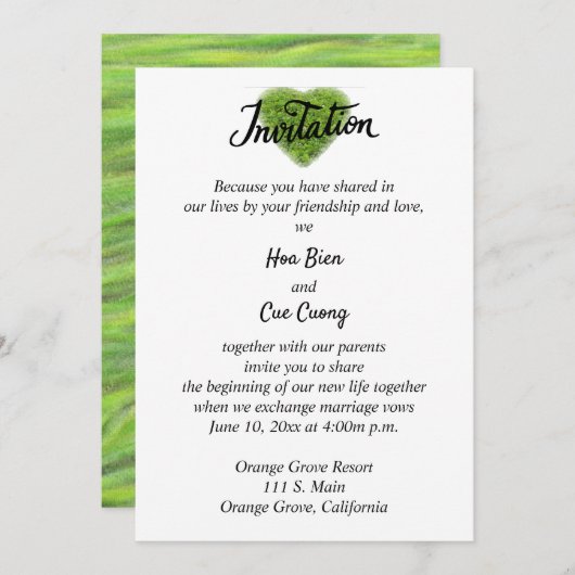 Invitation (Devant / Derrière)