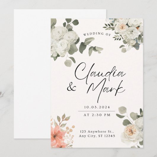 Invitation (Devant / Derrière)