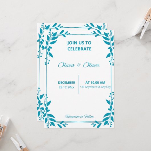 Invitation (Devant/Arrière en situation)