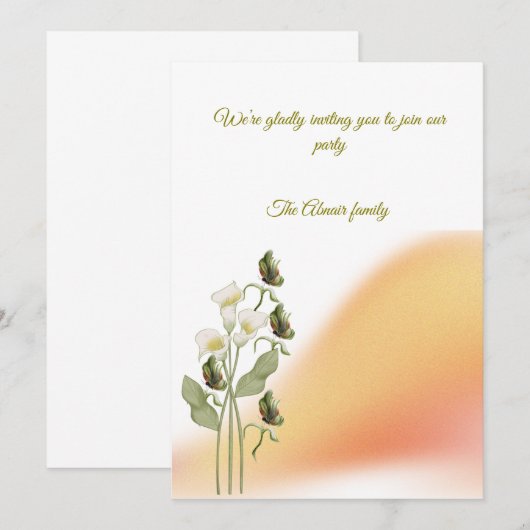 Invitation (Devant / Derrière)