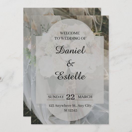 invitation (Devant / Derrière)