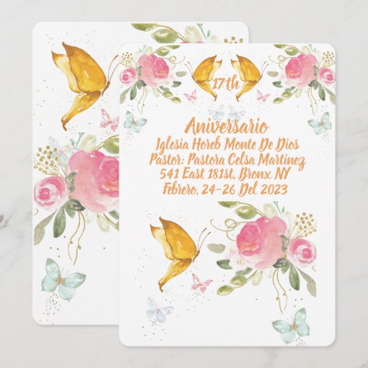 Invitation (Devant / Derrière)