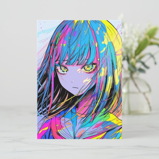 Invitation 【アイコン画像】ダウンロードOK!カラフルJK|寿司娘 GenerativeAI (Debout devant)