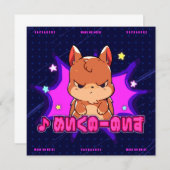 INVITATION フリーカード|VACHABORG グッズ「♪ めいくのーのいず」 招待状 (Devant / Derrière)