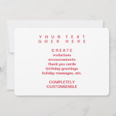 Invitation リ ー リ pendentif (Joyeux Noël en japonais) (Dos)