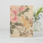 INVITATION 美しい花と鳥の絵　ビンテージアート　日本画 (Debout devant)