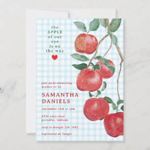 Invitation 002 Pomme céruléenne de notre œil Baby shower à ca